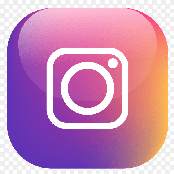 Vector Instagram button PNG