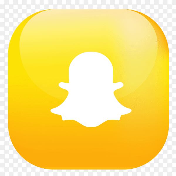 Vector Snapchat button PNG