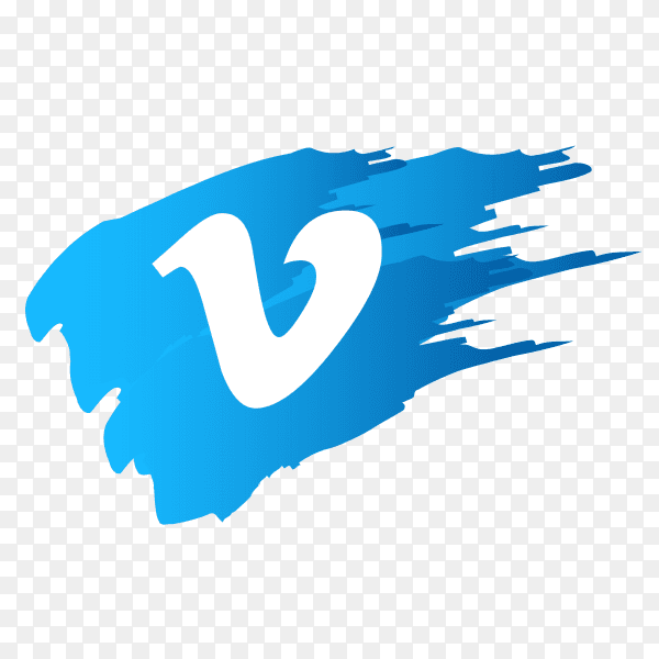Vimeo logo with brush PNG