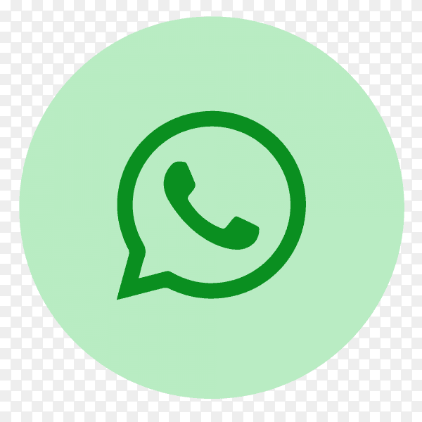 WhatsApp logo flat PNG