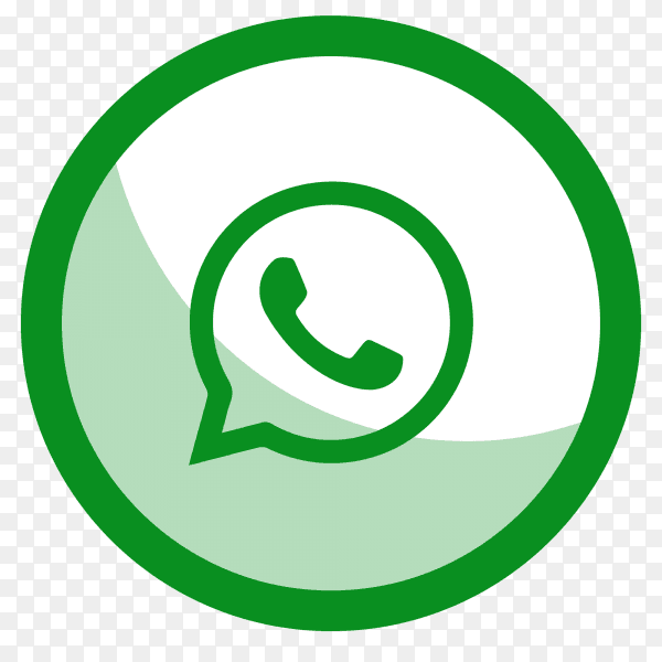 WhatsApp logo in circle PNG