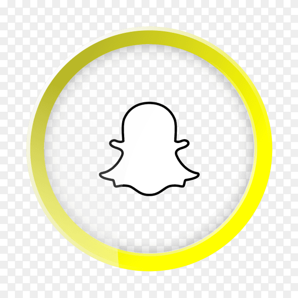 White Snapchat logo PNG