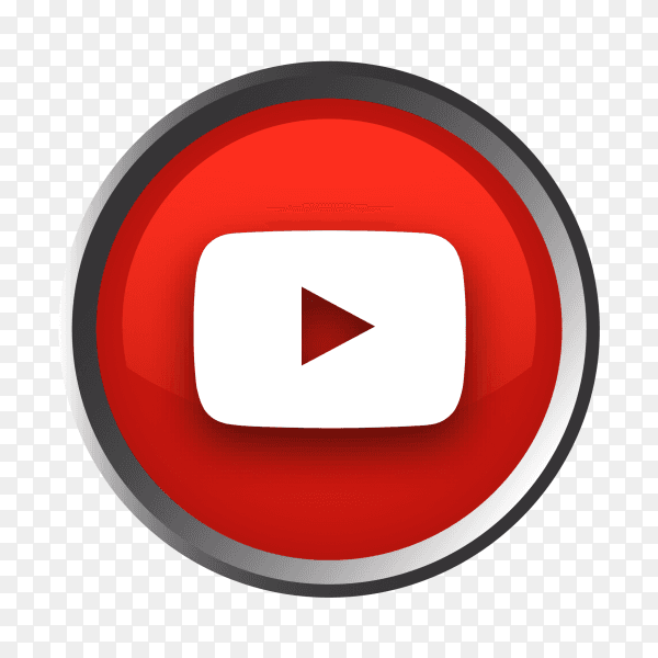 YouTube logo button PNG
