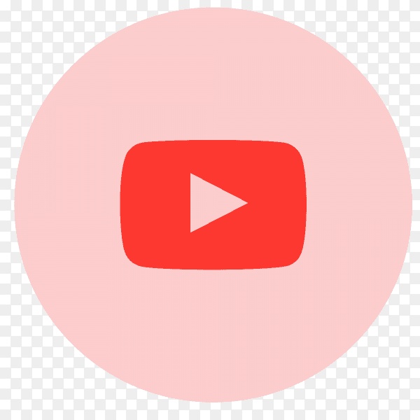 YouTube logo flat PNG