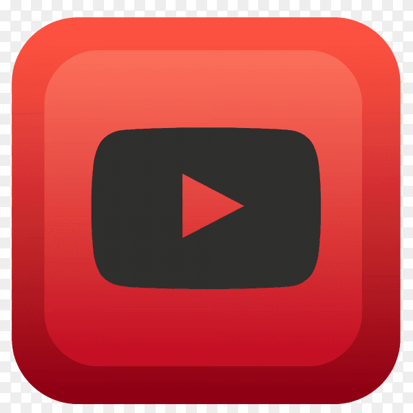YouTube logo simple PNG