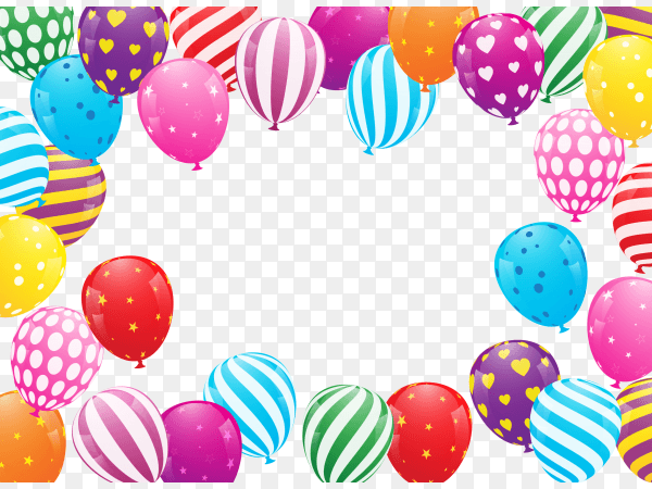Colorful balloons PNG