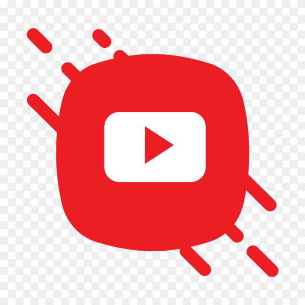 Flat logo YouTube icon PNG