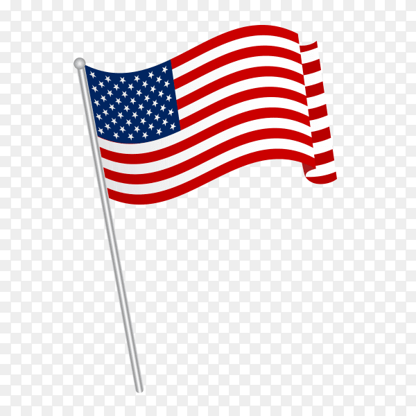 American flag vector PNG