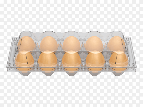Eggs in box transparent PNG