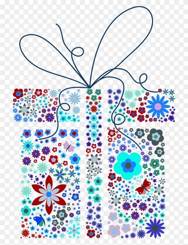 Gift box - vector PNG