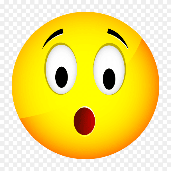Astonished Face vector PNG