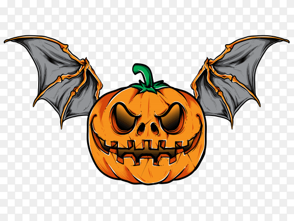 Bat pumpkins vector PNG