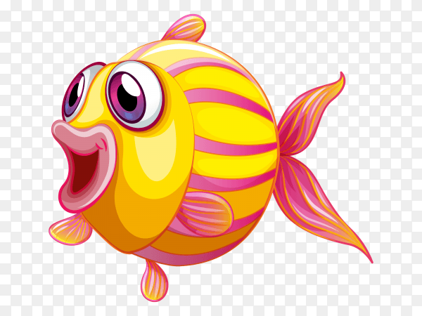 Colorful fish clip art PNG
