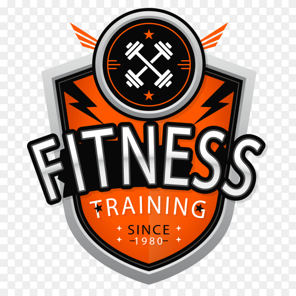 Fitness logo vector PNG