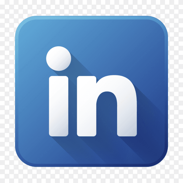 Linkedin on transparent PNG