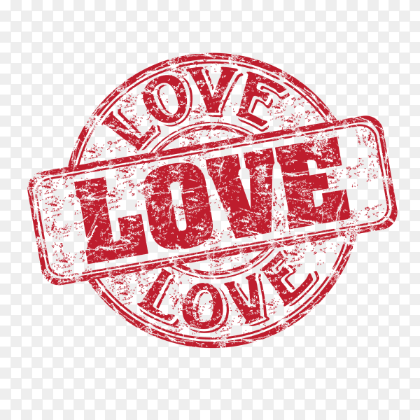 Love badge vector PNG