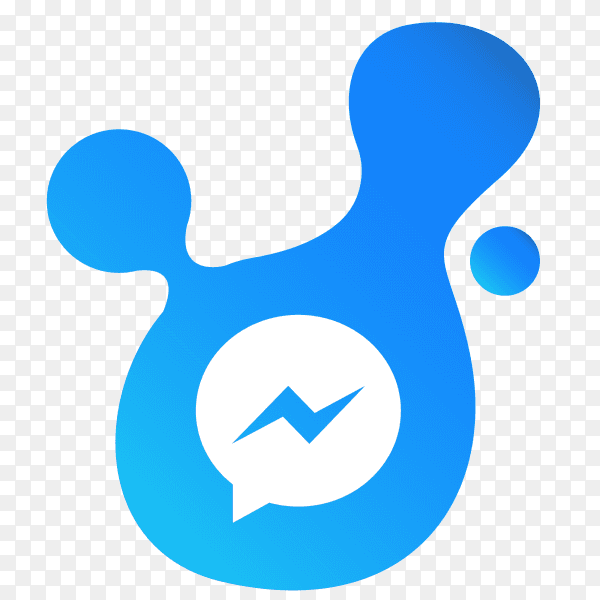 Messenger button Vector PNG