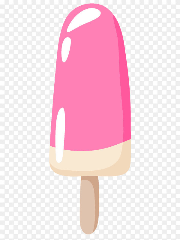 Pink ice cream vector PNG