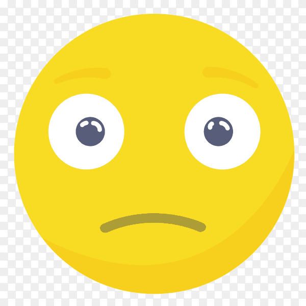 Sad emoji face vector PNG