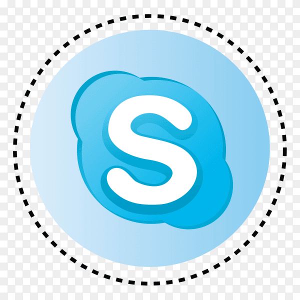 Skype icon logo vector PNG
