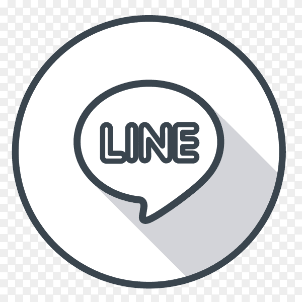 Line logo gray color PNG