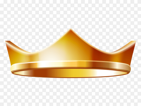 Gold crown vector PNG