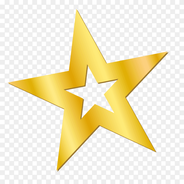 Gold star Clipart PNG