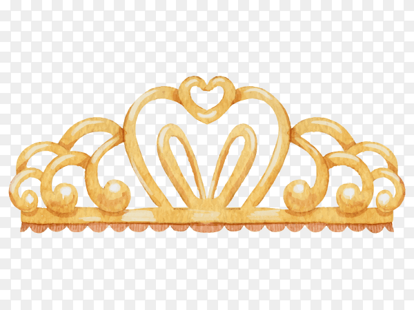 Princess crowns vector PNG
