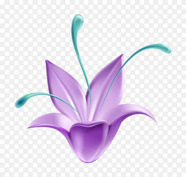 Purpel flower Clipart PNG