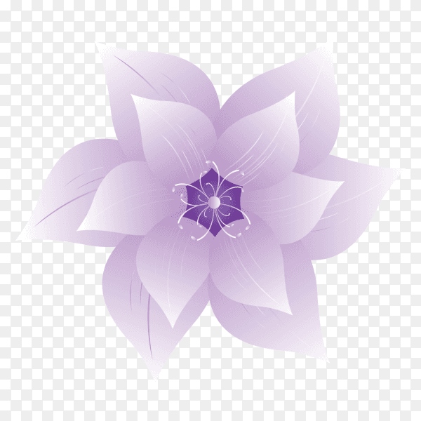 Purple flower vector PNG