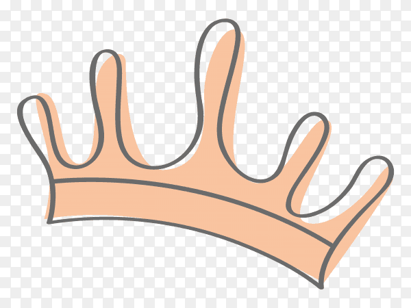 Sketchy crown Clipart PNG
