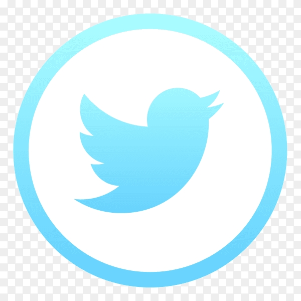 Twitter logo clipart PNG