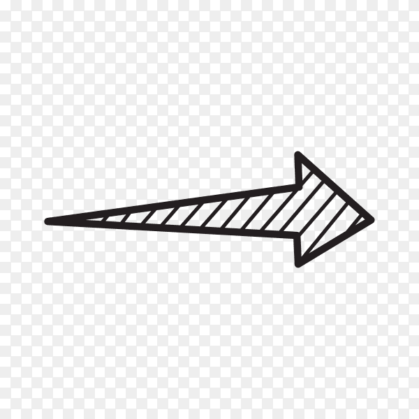 Arrow doodle Clipart PNG