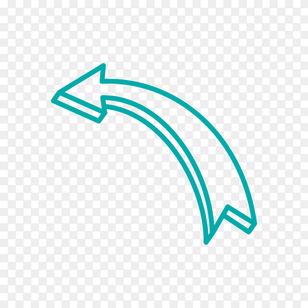 Hand drawn arrow. Doodle arrow premium vector PNG