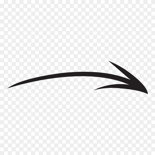 Hand drawn arrow icon . doodle arrow illustration premium vector PNG