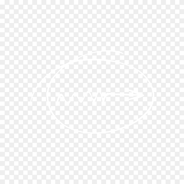 Hand drawn arrow icon . doodle arrow isolated premium vector PNG