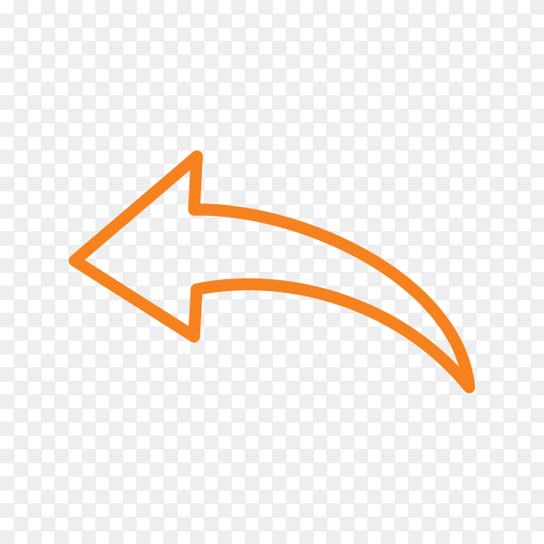 Hand drawn arrow. Doodle arrow Clipart PNG