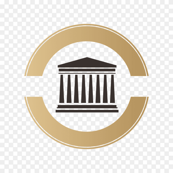 Law firm logo icon design. lawyer logo design template on transparent background PNG