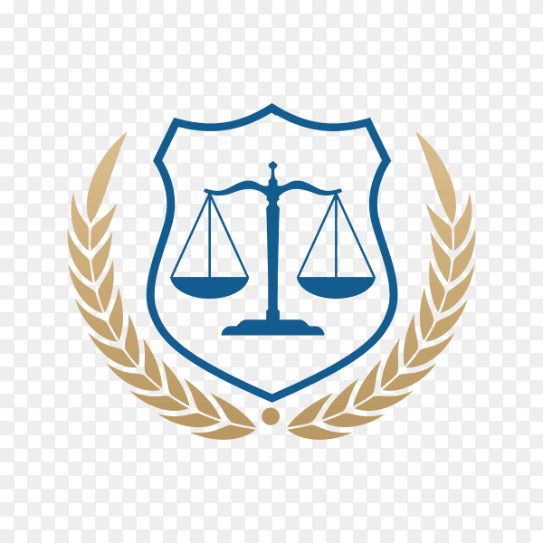 Law firm logo icon design. lawyer logo design with flat design on transparent background PNG