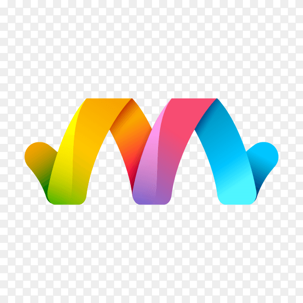 Abstract infinity logo. Creative concept icon on transparent background PNG
