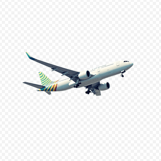 Airplane in Flight - Transparent PNG Image