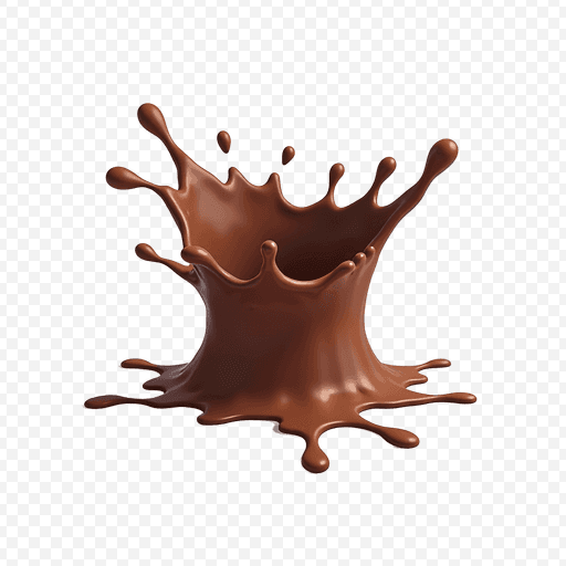 Chocolate Splash PNG Image with Transparent Background