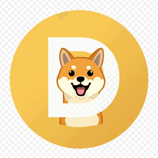 Cute Shiba Inu Dog Logo PNG Image