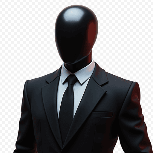 Stylish Black Suit PNG Image on Transparent Background