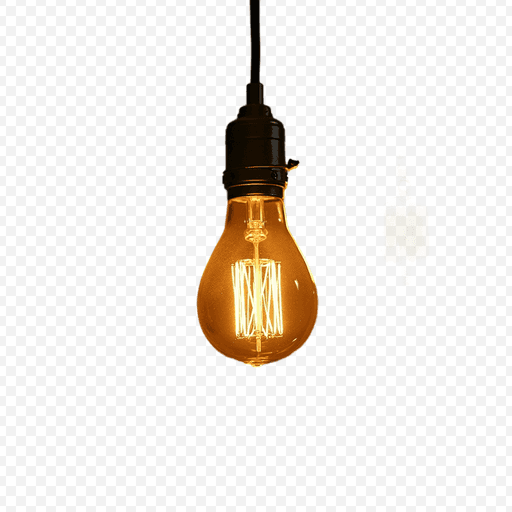 Vintage Light Bulb with Edison Style