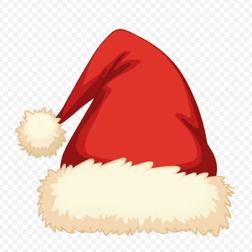 Santa Hat PNG Image with Transparent Background