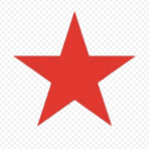 Red Star PNG Image on Transparent Background