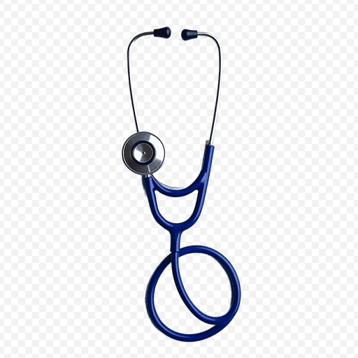 Blue Stethoscope PNG Image with Transparent Background