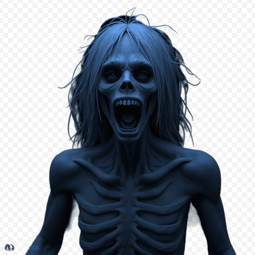 Spooky Skeleton PNG Image with Transparent Background