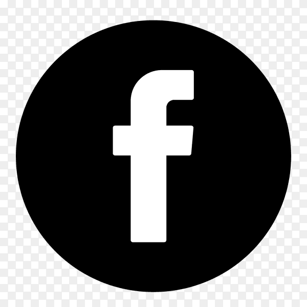 Black icon facebook logo PNG